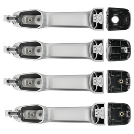 Osompar 4pcs Silver Exterior Door Handle for Lexus GX460 Toyota 4Runner 2010-2021 Front Rear Driver Passenger Side Replaces 69250-60060 69250-60070 69250-60050 69210-60170