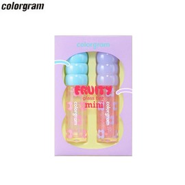 COLORGRAM Fruity Glass Tint Mini Duo 16g*2ea, Color:01 Double Gloss