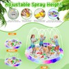 Splash Pad Sprinkler for Kids, 59" Light Up Splash Pads