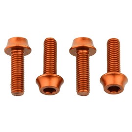 Wolf Tooth Precision Anodized Water Bottle Cage Bolts - 4 Pcs. Orange