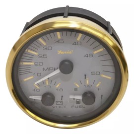 Any Boat Faria Boat Multi-Function Gauge GS0036A | Signature Gold 4 1/4 Inch