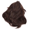 Men Wig Short Brown Straight Breathable Inner Mesh Soft Fluffy