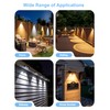 JOFIOS Fence Lights Solar Powered with Remote 12 Pack, Warm