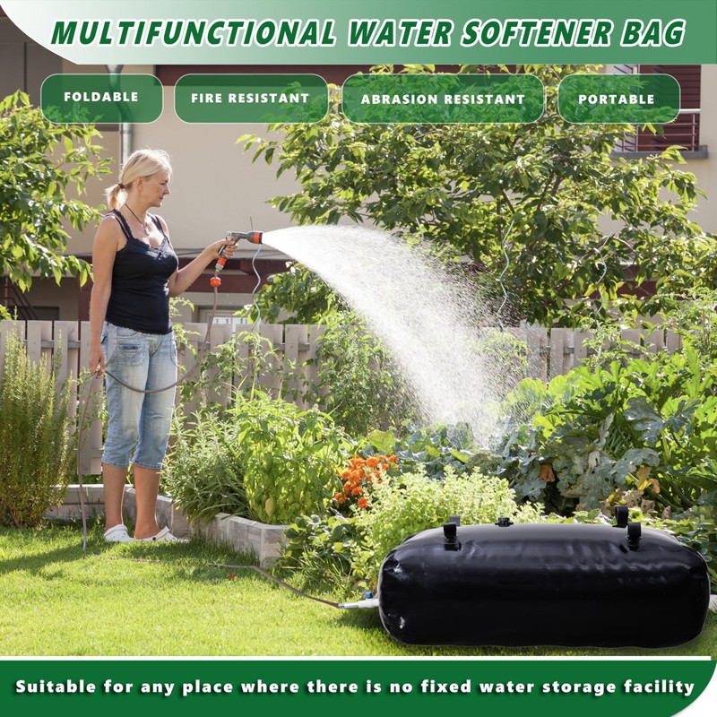 MXQMKL 400 L/100 gal Water Bladder Storage Containers, Foldable Portable