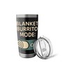 Blanket Burrito Cozy Introvert Fleece Cocoon Winter Nap Stainless Steel