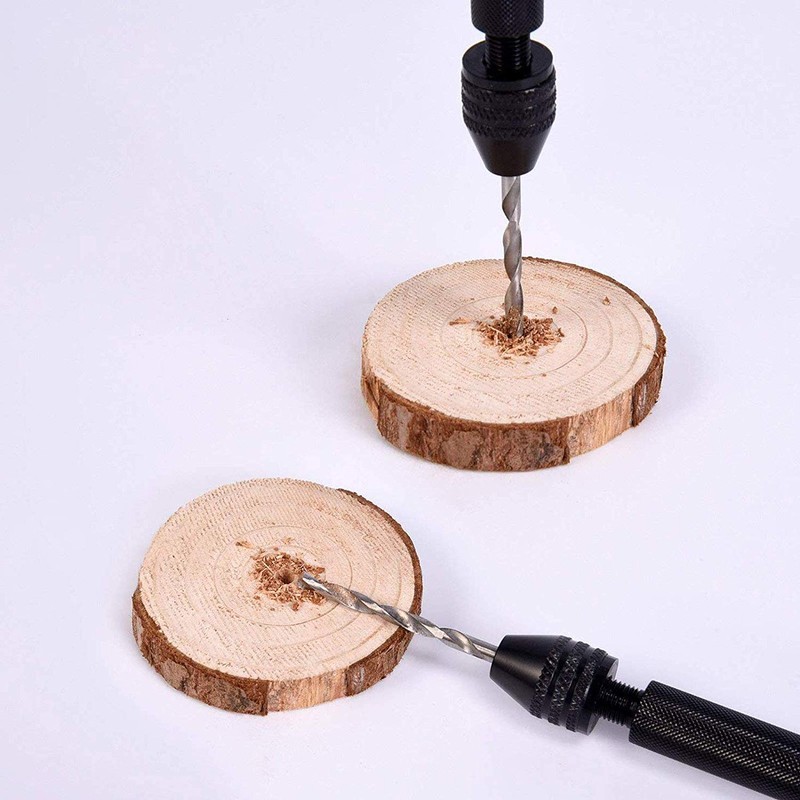 31 Pieces Hand Drill Bit Set with Precision Pin Vise