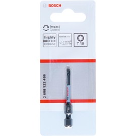 Bosch Professional Impact Control Screwdriver Bits T15 (50 mm, Hexagonal Shank, Pick and Click, Accessories for Impact Drivers)
