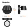 URSOLA Wall Light LED Wall Sconce with On/Off Switch USB