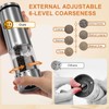 Electric Salt and Pepper Grinder Set Rechargeable, Automatic Salt and