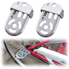 BAYINBROOK Bicycle Back Seat, Bicycle Rear Seat Cushion, PU Leather Bicycle Rear Seat Cushion, Safety Bicycle Accessories for Outdoors, Bicycle Rear Seat Handle Footrest Set Can Be Used for Adults (C)