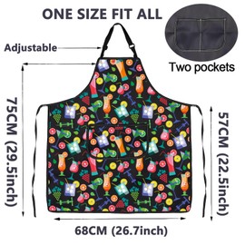 ENSIANTH Funny Cocktail Bartender Apron for Women Men With Pockets Bartender Gifts Cocktail Lovers Gifts Mixology Aprons (bartender apron)
