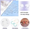 TOAOB 200 pcs Earring Backs Plastic Safety Backs Clear Rubber