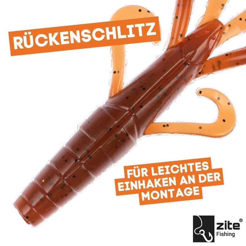 Zite Fishing Inzite Braw Creature Bait 10,5cm | Gummiköder Krebsimitat