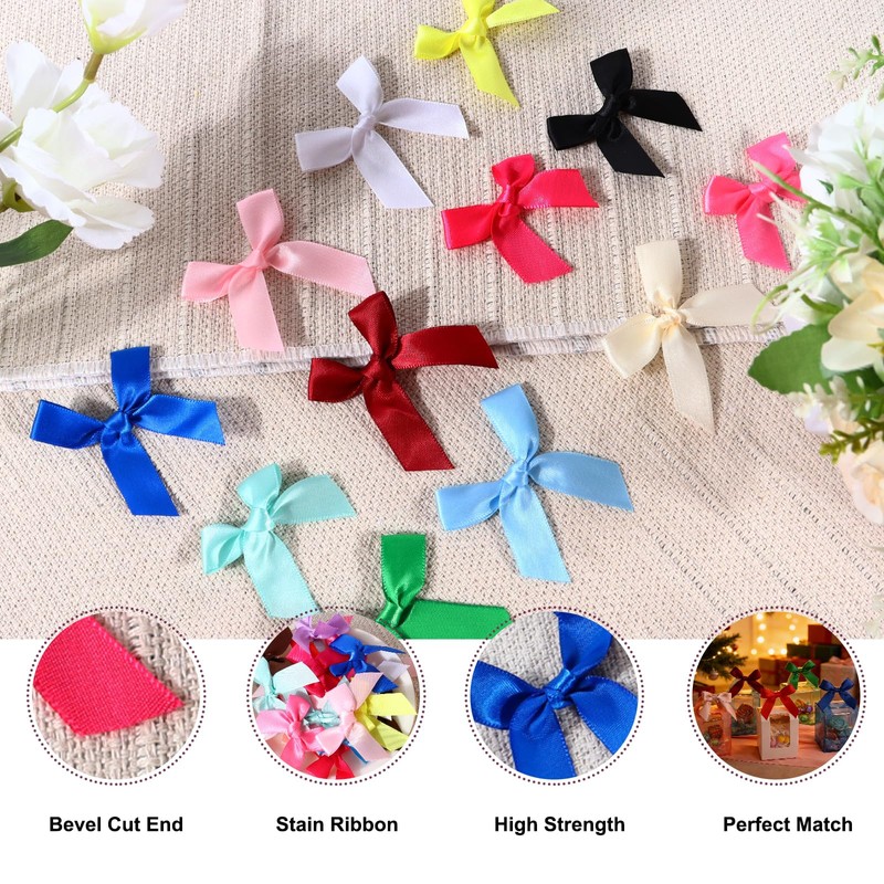Dark Mix Mini Bows 2 Inch for Hallowmas Gift Wrapping
