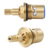 Faucet Ceramic Cartridge Valve, G1/2" Brass Tap Ceramic Disc Cartridges