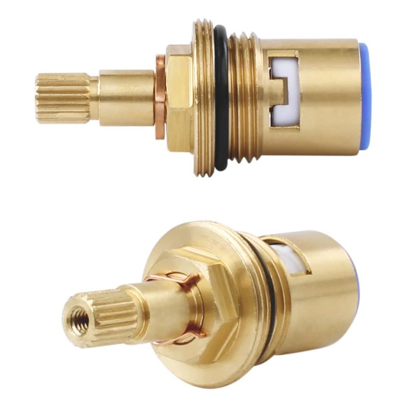 Faucet Ceramic Cartridge Valve, G1/2" Brass Tap Ceramic Disc Cartridges