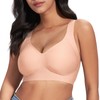 WANAFREE Wireless Bra Seamles Bralettes Push up Full Coverage Comfort