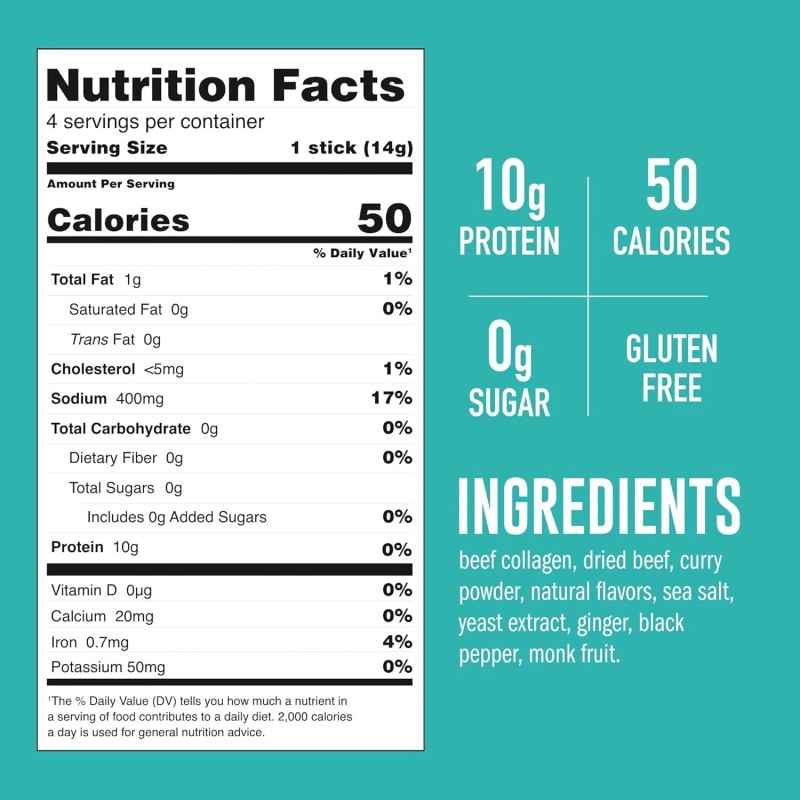 LonoLife Keto Friendly Thai Curry Beef Bone Broth 4 Count