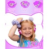 charlxee Kids Pom Headphones with Mic for Travel/Car/Plane,Added 85DB Limit