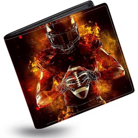 Boys Wallet for Kids,Kids Wallets for Teen 9-12/8-12/12-14 with Wallet Card,Funny Baseball Leather Bifold Rfid Blocking Wallet,Black Purse for Men Boy Male Youth Guys Christmas Gifts Birthday Present