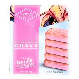 Diamond Bakery Hawaiian Shortbread Guava Cookies 4.4 oz