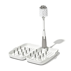 OXO Tot 62146300 Juego Secado para Biberón Plástico, 27 cm, Gris