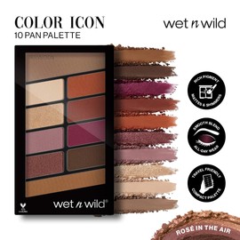 Wet n Wild - Eye Shadow Palette Makeup, 10 Highly Pigmented Colours - Mix of Shimmer + Matt in an Eyeshadow Palette