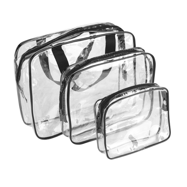 Transparent Storage Bags, Clear Toiletry Bag Handbag Waterproof Travel Makeup Pouch Sundry Organizer