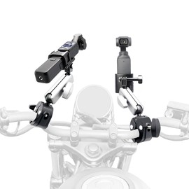 MAXCAM Aluminium Alloy Motorcycle Riding Bracket Clip Compatible with DJI Osmo Pocket 3