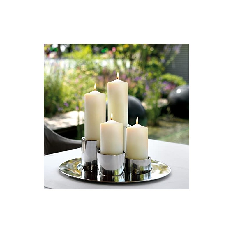 Fink SOBRIO/Stumpenhalter,Edelstahl/D.10,H.8cm