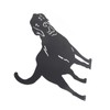 Metal Dog Statue Garden Stake Labrador Silhouette Animal Sculpture for
