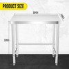 COZONY Stainless Steel Table 36x24 Inch, Kitchen Restaurant Stainless Steel