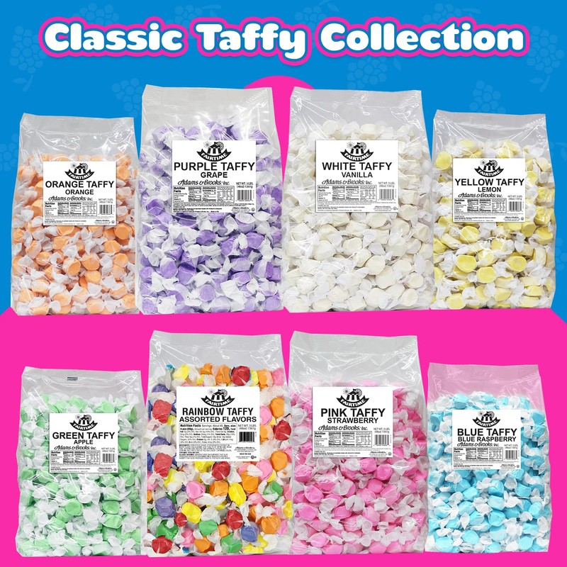 Fairtime Purple Grape Taffy, 3 Pound Bag (Pack of 1)