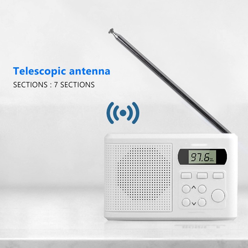 Tuperoymse 98cm 38.5" 7 Sections Telescopic Antenna Replacement for FM