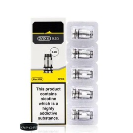 Vaporly UK PnP X Coils for Voopoo Drag 5, Drag S2, Drag X2, Argus Pro 2 Kits (0.2 ohm (40-60w) DTL)