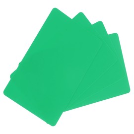 sourcing map 40 Pack Blank PVC Cards 20mil ID Blank Credit Cards Waterproof & Double Sided Printing for ID Badge Printer, Graphics Green
