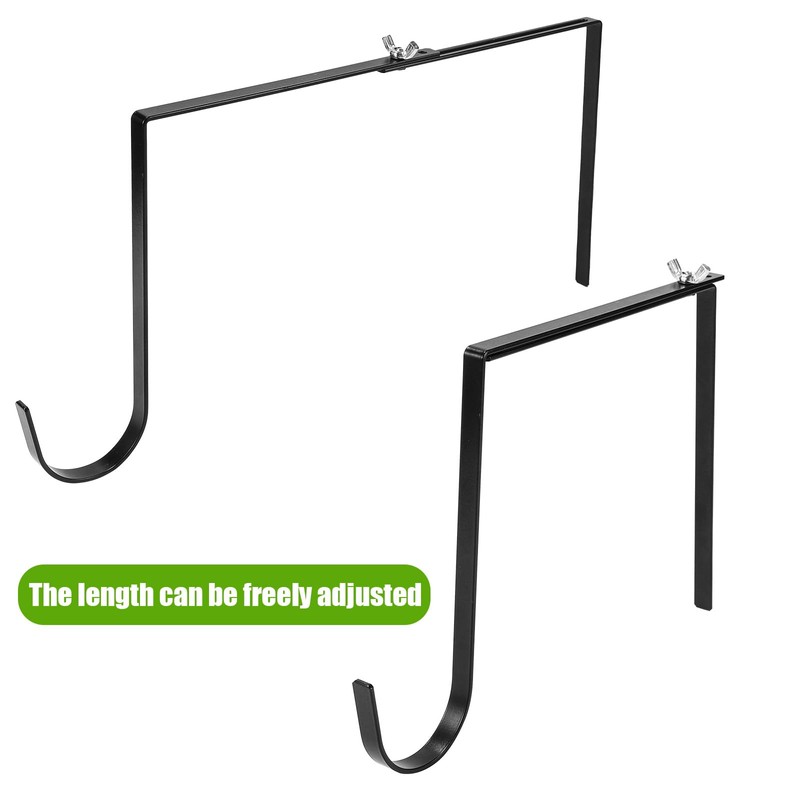 PEUTIER Headstone Wreath Hanger, Adjustable Gravestone Flower Holder Fit for