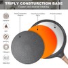 Nonstick Granite Crepe Pan, 10 Inch Flat Dosa Tawa Griddle