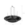 WELLGRO Set of 2 chicken roasting dishes, chicken stand, roasting