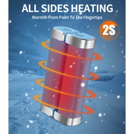 gabless Electric Hand Warmer, Hand Warmer, 5000 mAh, Set of 2, Reusable Hand Warmer, Pocket Warmer, Children's Hand Warmer for Outdoor, Winter Gift for Children, Women, Men