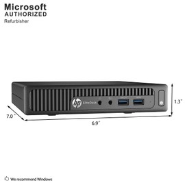 HP EliteDesk 800 G1 Mini Business Desktop PC, Intel Quad Core i7 4765T up to 3.0GHz, 8G DDR3, 500G, WiFi, BT 4.0, Windows 10 64-Multi-Language Support English/Spanish/French(Renewed)