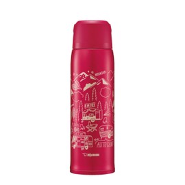 ZOJIRUSHI Thermos Water Bottle 1.03L Large Capacity Cup Type Stainless Steel Bottle Lightweight & Compact Thermal & Cold Retention Sports Drinks OK Red SJ-JS10-RA