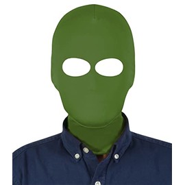 Gaoin Unisex Eyes Hole Costume Zentai Hood Mask (Army Green)