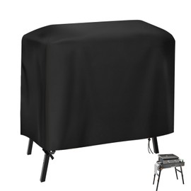 Andacar Griddle Cover for Yukon Glory Portable Grill Table, Outdoor 22 inch 17 inch Griddle Table Cover Waterproof Grill Stand Cover BBQ Grilling Cover Black - 34x24x32 Inch