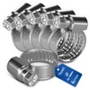 VIOKS Hose Clamps Stainless Steel Set of 6 Clamp Hose