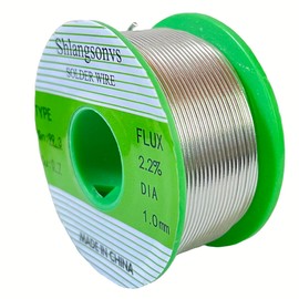 Shlangsonvs Lead Free Solder Wire Sn99.3 Cu0.7 Tin Wire Rosin Core Flux Content 2.2% Flow Well Electronics Soldering Wire (100g/0.22lb, Wire gauge 1mm/0.039in)