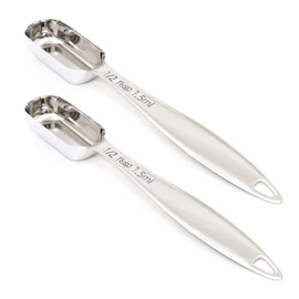 BERYLER 2PCS 1/2Tablespoon (1.5tsp, 7.5ml) Single Measuring Spoon, Individual Stainless Steel Long Handle Measure Teaspoon Only