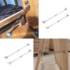 UtySty 2 Pack Folding Lid Support Hinge Drop Lids Stay