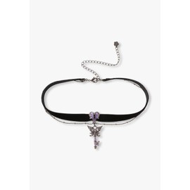 Anna Sui SAMN199230XV Butterfly Key Motif Choker Necklace, Metal, No Gemstone