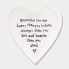 East of India Heart Coaster 'Remember you are braver than
